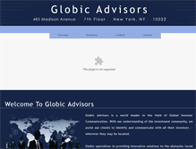 Tablet Screenshot of globic.com